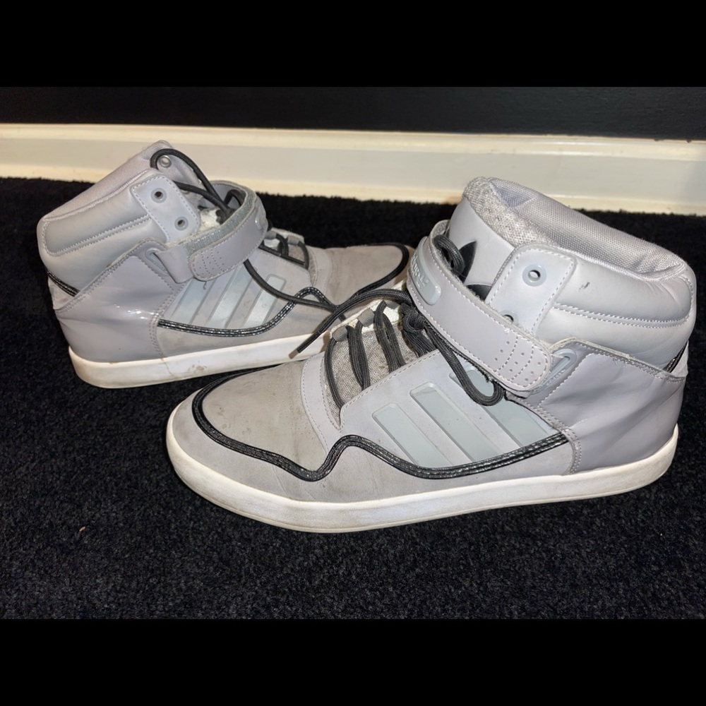 Adidas grey Hi-Top sneakers size 11